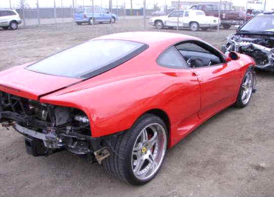 Ferrari F1 360 Modena Spider For Sale Wrecked repairable exotic cars for 