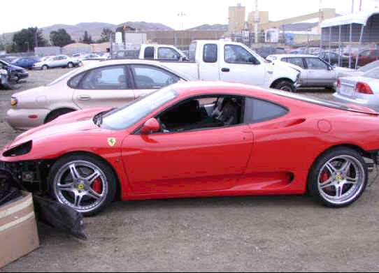 Ferrari F1 360 Modena Spider For Sale Wrecked repairable exotic cars for