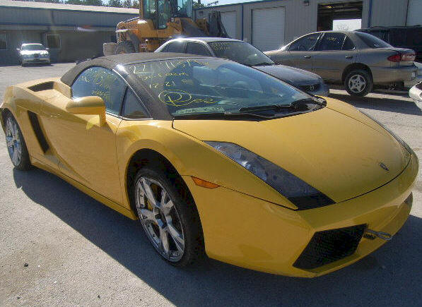 2008 Lamborghini Gallardo LP 5604 Spyder Flood Car 48000 97TX44